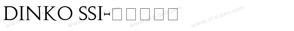 Dinko SSi字体转换